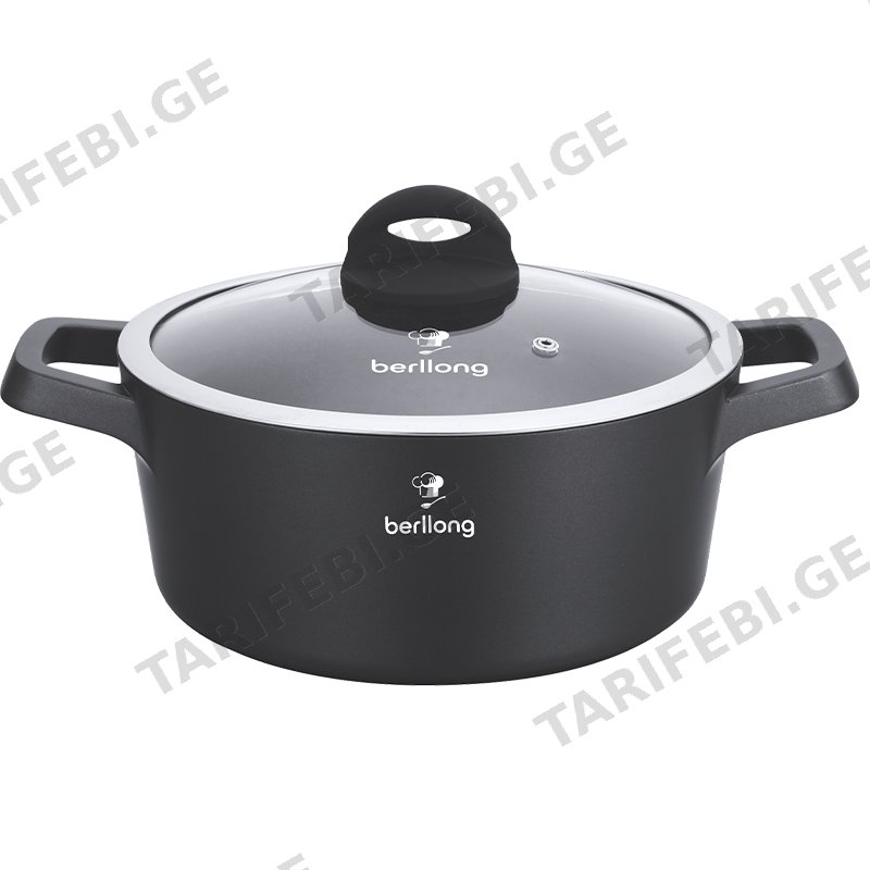 თუჯის ქვაბი BERLLONG SQL - P28 (28 CM)