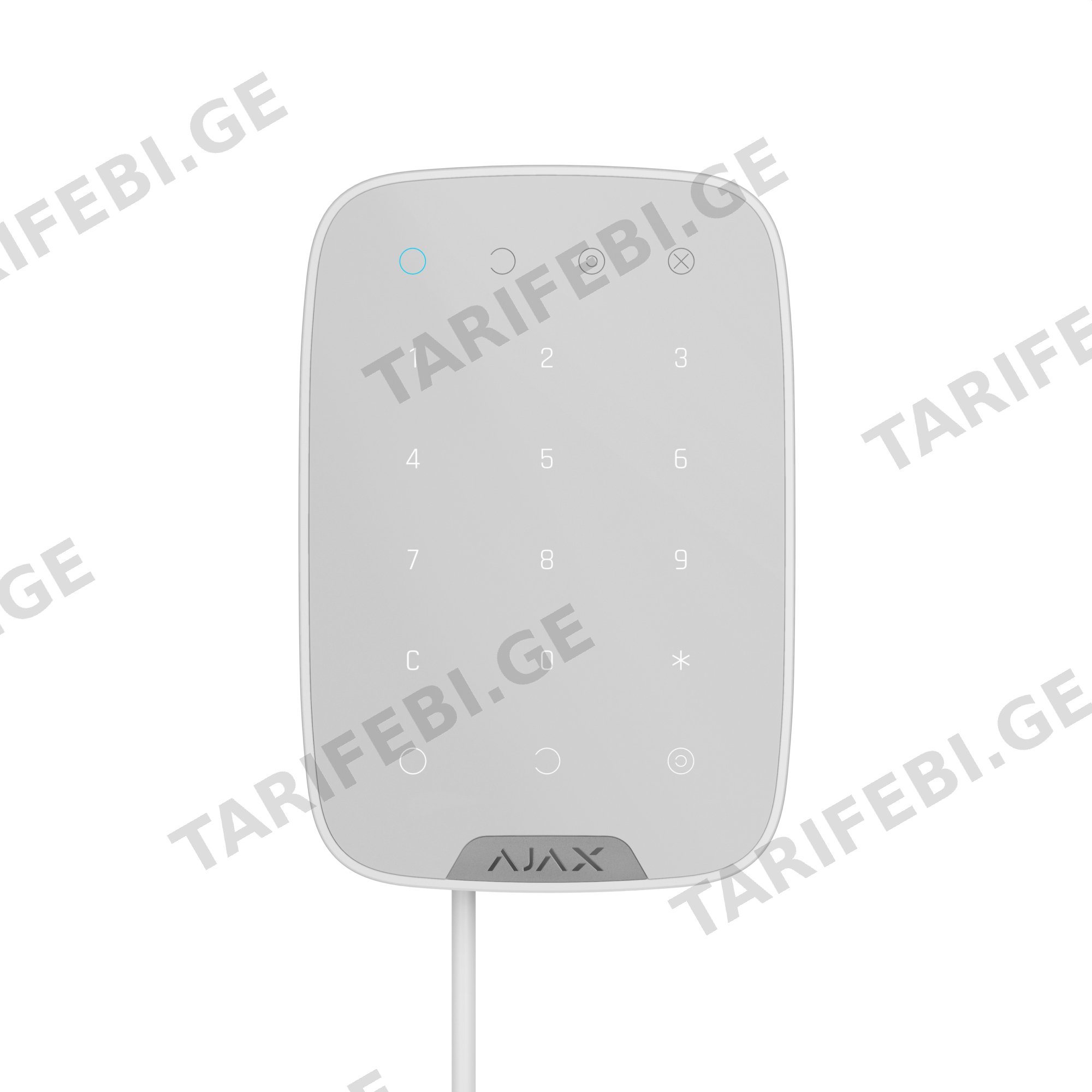 ჰიბრიდული სენსორული კლავიატურა Ajax Keypad Fibra white