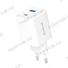 Сharger Proove Pocket Gan 45W Type-C + USB white