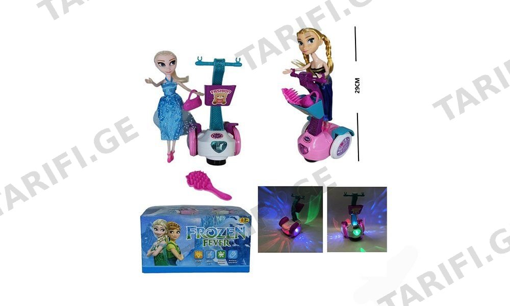 ❄️ Frozen სკუტერი თოჯინით