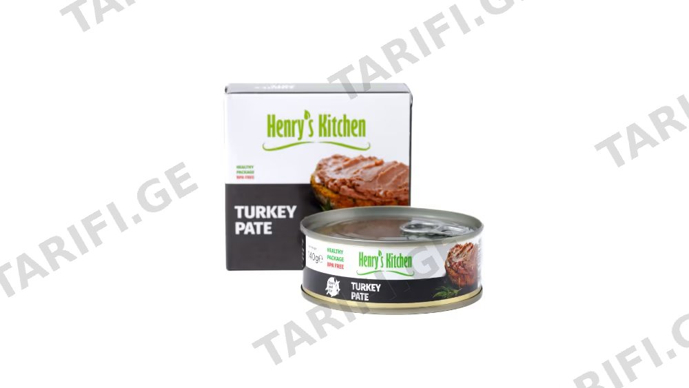 Henry's Kitchen ინდაურის პაშტეტი 140გრ