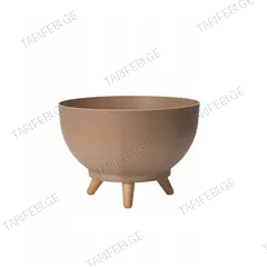 საყვავილე ქოთანი ფეხებით FORM PLASTIC Bowl Satina Eco 40 ნატურალური ხე