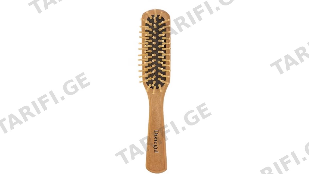დონეგალ სავარცხელი 0241 ხის ტარით მოგრძო Nature Gift Brush 21სმ *