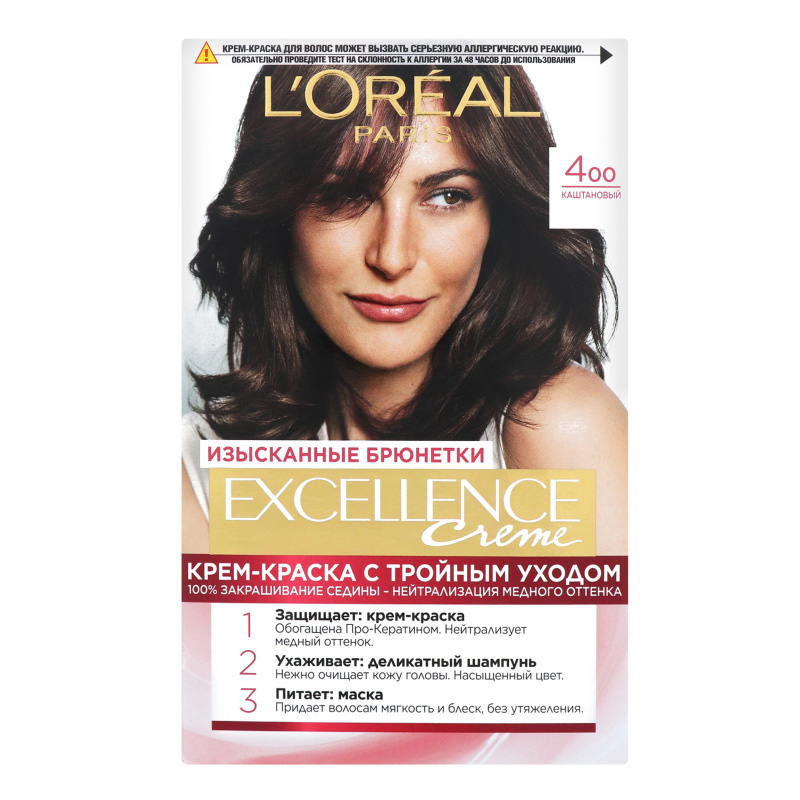 ლორეალი Excellence თმის საღებავი N 400