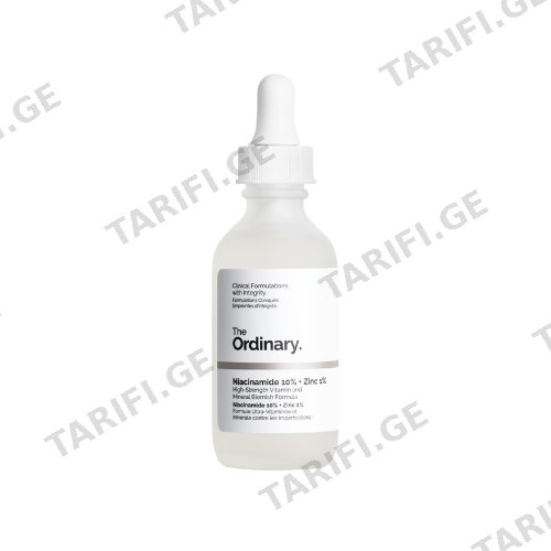 ორდინარი - სახის შრატი Niacinamide 10% + Zinc 1% 60მლ