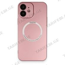 iPhone 11 Jack Magsafe Case კამერის დაცვით სილიკონის ქეისი - ვარდი