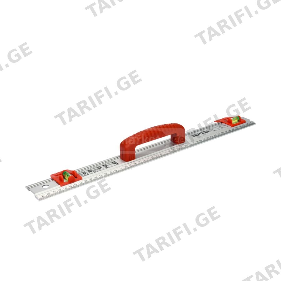 სახაზავი YATO სახელურით 500 X 59 X 2.0 მმ (YT-70713)