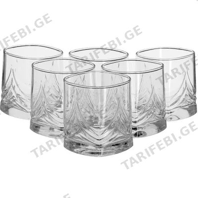 6 ცალიანი მინის ვისკის ჭიქა PASABAHCE 941620 -8 ტრიუმფი