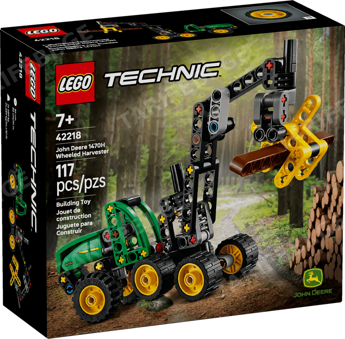 ასაწყობი კონსტრუქცია JOHN DEERE 1470H WHEELED HARVESTER 42218 | TECHNIC