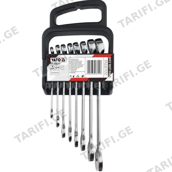 ქანჩის გასაღების ნაკრები YATO YT03611 (8 PCS)