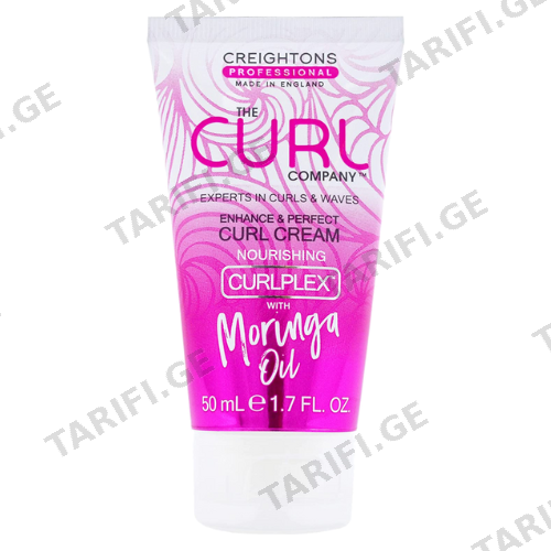 კრეიტონსი Curl - კრემი მკვებავი ყველა ტიპის ხვეული თმის 50მლ 0 CURL COMPANY CURL CREAM 50ml
