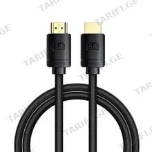 Baseus High Definition Series HDMI 8K to HDMI 8K Adapter Cable 3m CAKGQ-L01 Black HDMI კაბელი