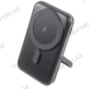 Ttec Recharger Pro M LCD 10000mAh MagSafe Compatible PD 20W Power Bank with Stand Black 2BB222S