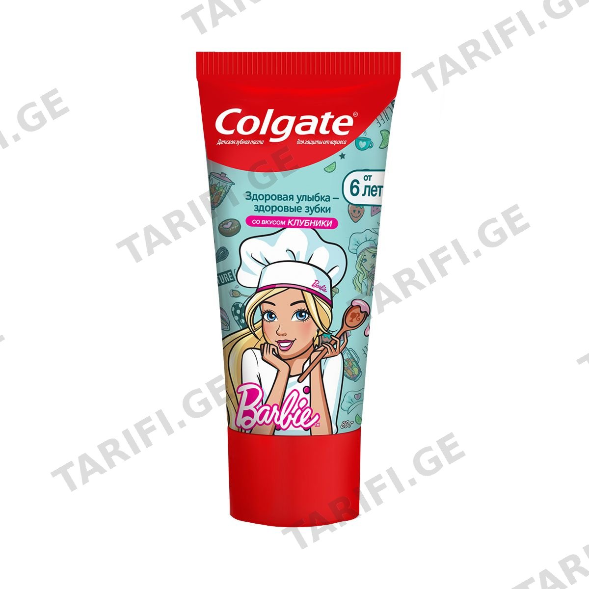 კბილის პასტა საბავშვო BARBIE 6 წლიდან 6611 ქოლგეითი - Colgate