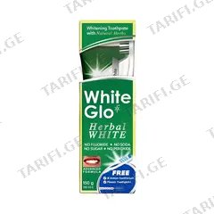 კბილის პასტა ჰერბალი White Glo 150 გრ ჯაგრისი და კბილის ჩხირი