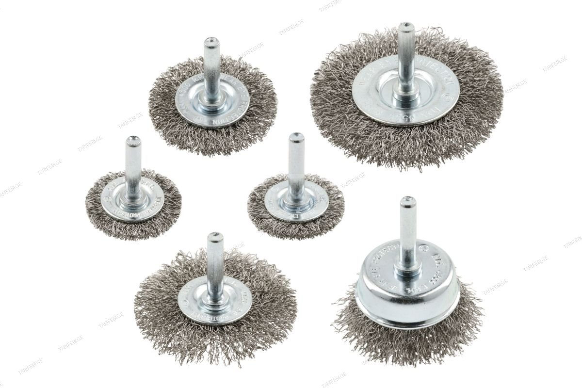 HT7D744 ჯაგრისი მეტალის 6 pcs, 37, 50, 62,75mm, steel