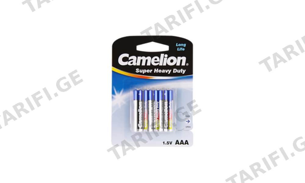 CAMELION ელემ. AAA 1.5V4ც R03P-BP4B
