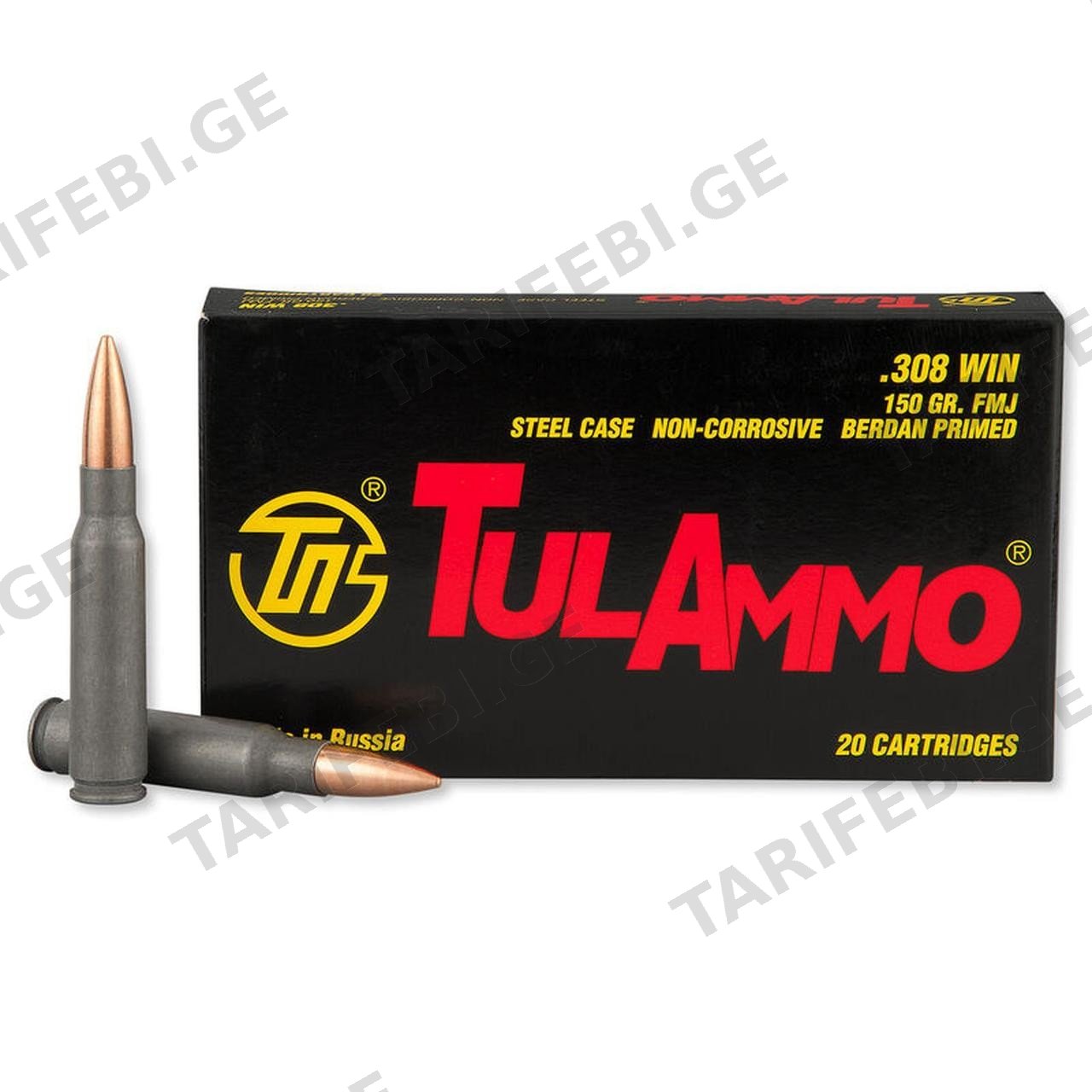 ვაზნა 308WIN FMJ 150GR J409