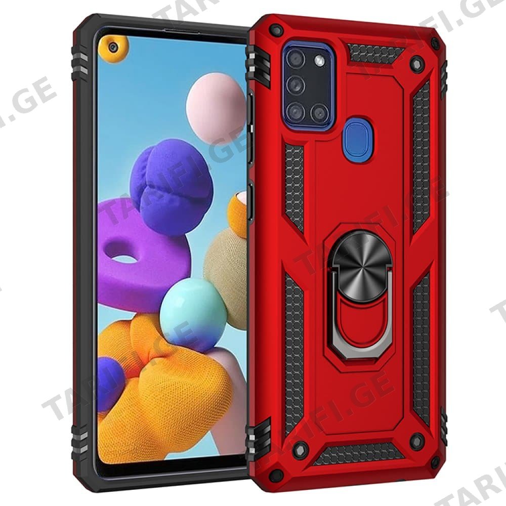 Samsung Galaxy A21S Sofia Ring Case სილიკონის ქეისი ბეჭდით