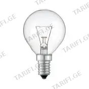 ნათურა ვარვარა ბურთი გამჭვირვალე E14 240V-40W L34-ლუქსრამი