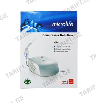 მიკროლაიფი ნებულაიზერი NEB500 1124 Microlife nebulizer NEB500 1124