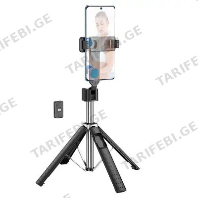 Hoco K18 Wave four-leg live broadcast holder black