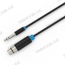VENTION BBEBL 6.5mm Male to XLR Female Audio Cable 10M Black
