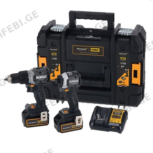 ნაკრები აკუმულატორის ხელსაწყოების DeWalt DCK200MM2T-QW 18 V 2x4.0 Ah