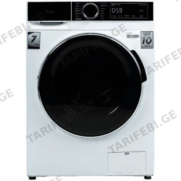 სარეცხი მანქანა Midea MFA01W70B/W 7Kg A+++ 1200Rpm Washing Machine White