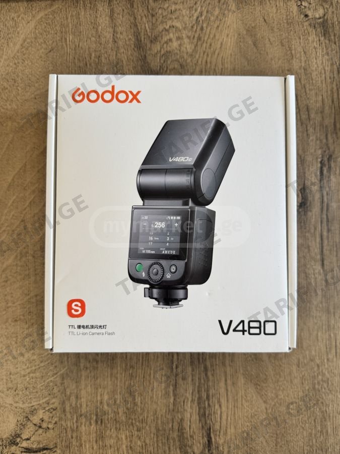 Godox V480S Flash For Sony სონის ფლეში TTL Li-ion Battery
