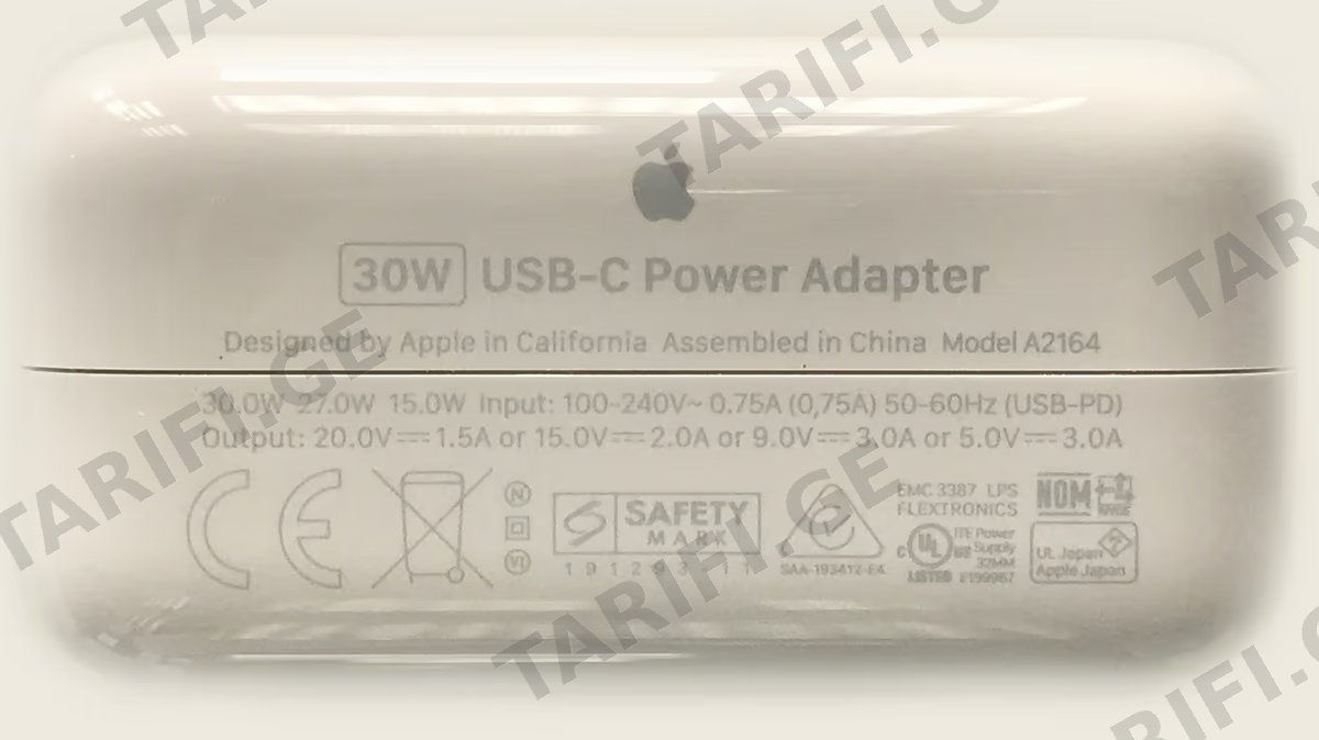 Apple 30W USB-C Power Adapter Original without box.