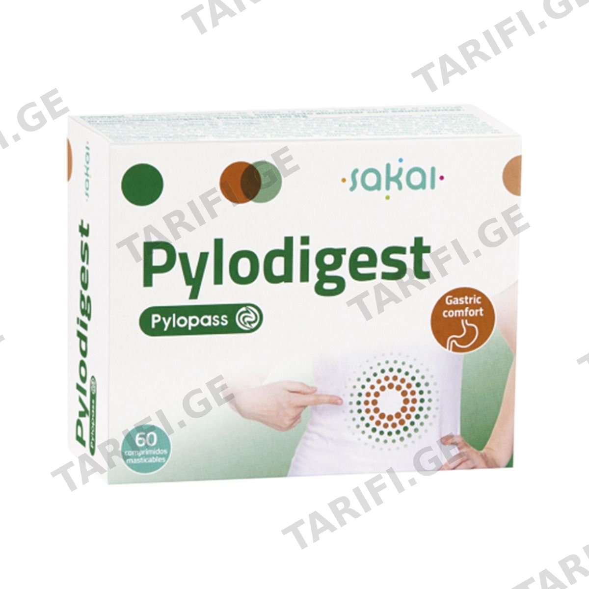 პილოდიგესტი - Pylodigest Chewable 60 ტაბლეტი