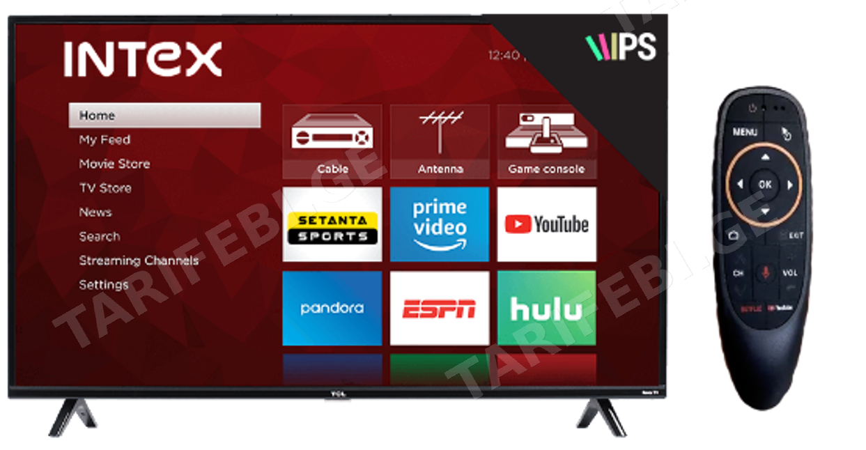 Smart ტელევიზორი INTEX Smart TV 32" Android 14 2024