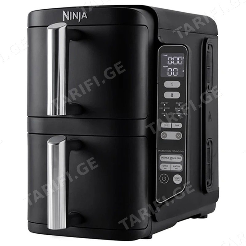 აეროგრილი NINJA SL300EU DOUBLE STACK 7.6 ლ Black