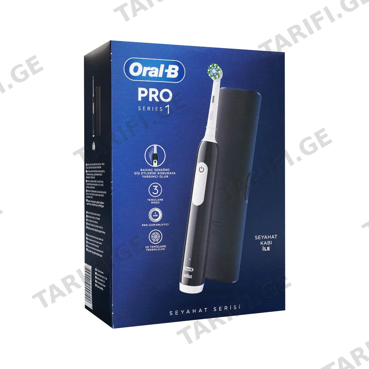 ორალ-ბი - Oral-B პრო სერია 1. ელექტრო ჯაგრისი შავი4255