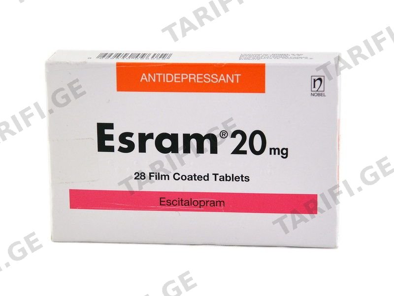 ესრამი 20 მგ 28 ტაბლეტი