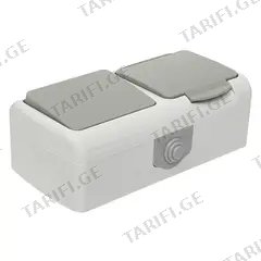 როზეტი EKF 2 IP54 80x138x50 დამიწებით