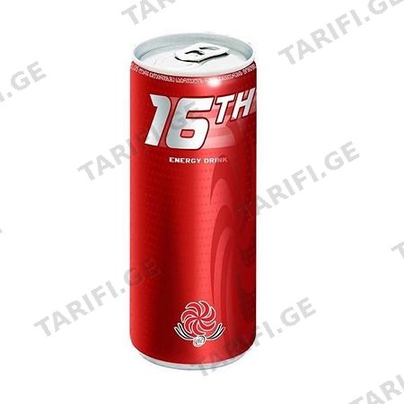ენერგეტიკული სასმელი "16TH" 330 მლ