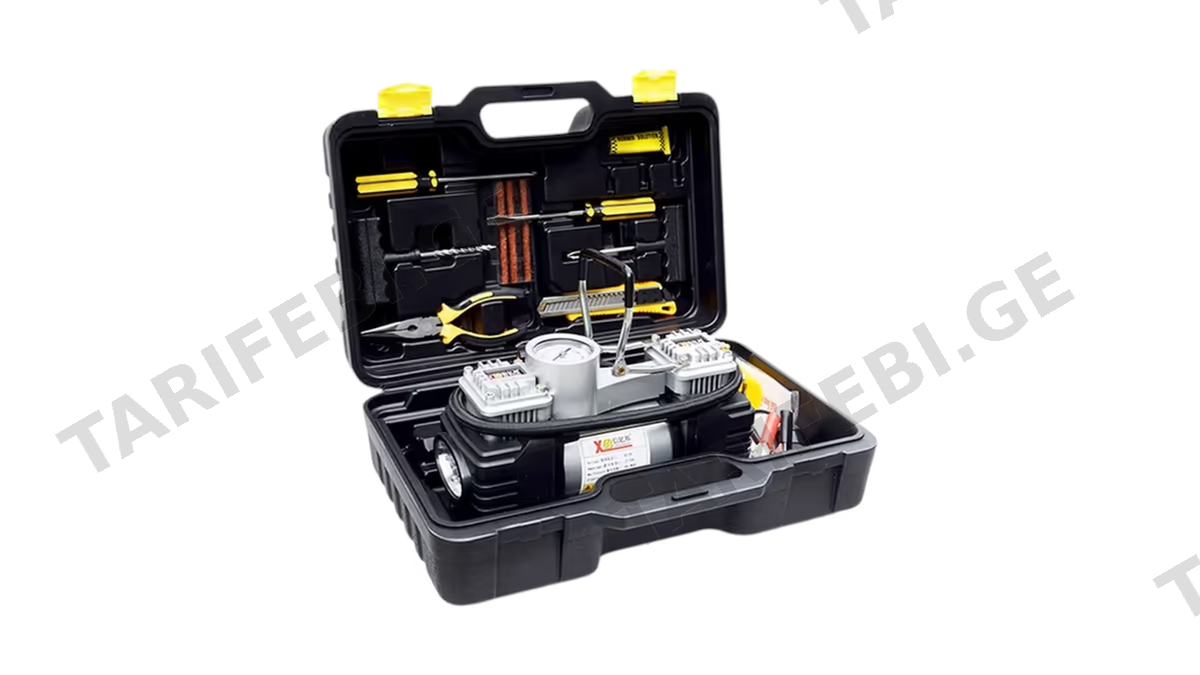 AIR COMPRESSOR DOUBLE BOX PACK WITH TOOL KIT FY-2215
