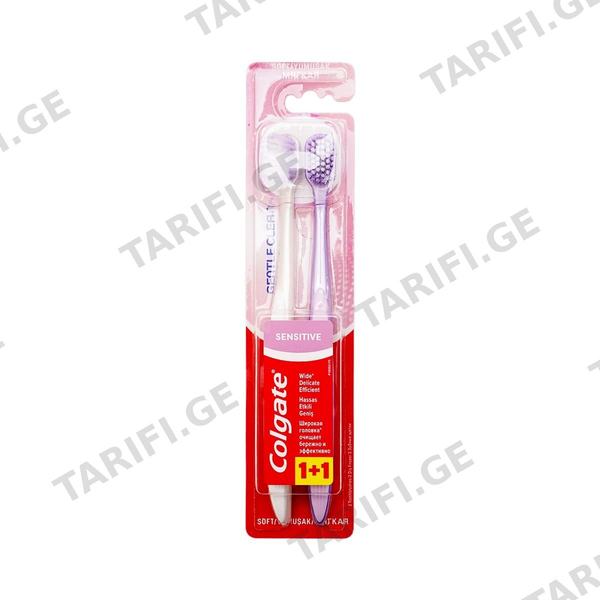 კბილის ჯაგრისი Gentle Clean Sensitive 2 ცალი 0363 ქოლგეითი - Colgate