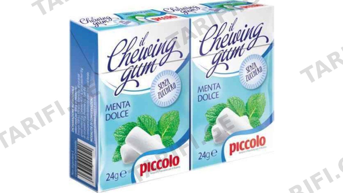 PICCOLO საღეჭი რეზინი მენთოლით 2X