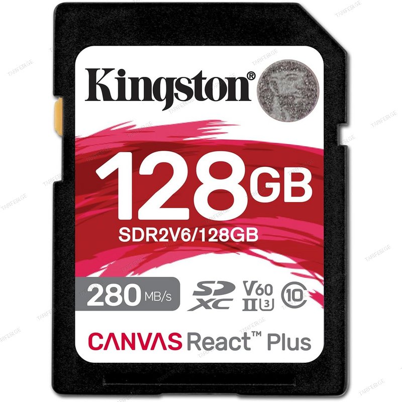 KINGSTON SDR2V6/128GB  React Plus SDXC UHS-II 280R/100W