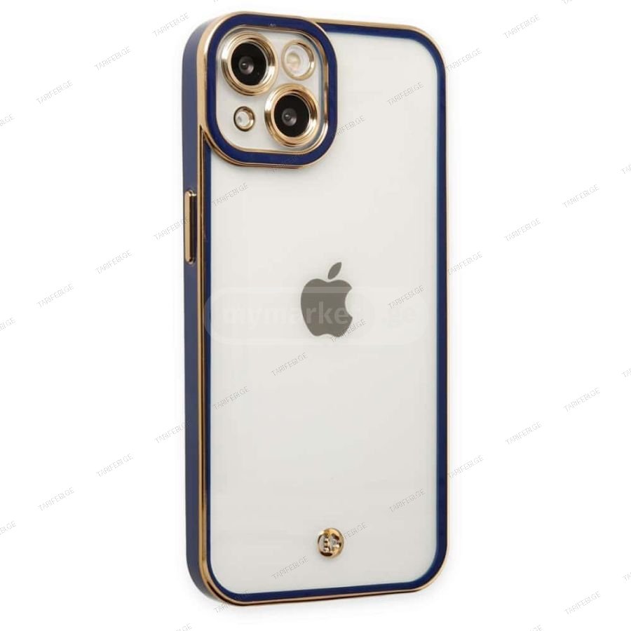 iPhone 14 Liva lense Case სილიკონის ქეისი - ლურჯი