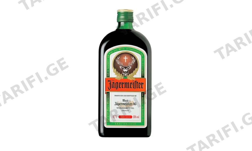 Jägermeister 0,7 L 35 % 2 Glasses - ლიქიორი იეგერმაისტერი