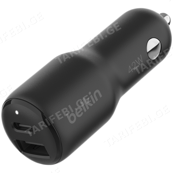 BELKIN 42w - 30w USB-C PD PPS + 12w USB-A Car Charger