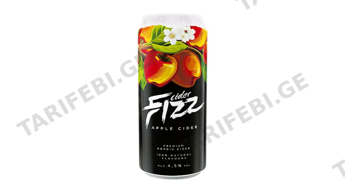 საიდერი/FIZZ ვაშლი 4.5%/0.5ლ