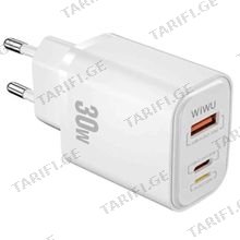 WiWU Wi-QC021 ადაპტერი
USB C port 30W White