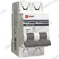 ავტომატური ამომრთველი EKF mcb4763-2-63C-pro C63