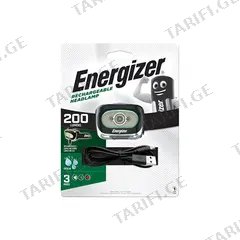 ფარანი თავის Energizer 200Lm Rechargeable Headlight 6921