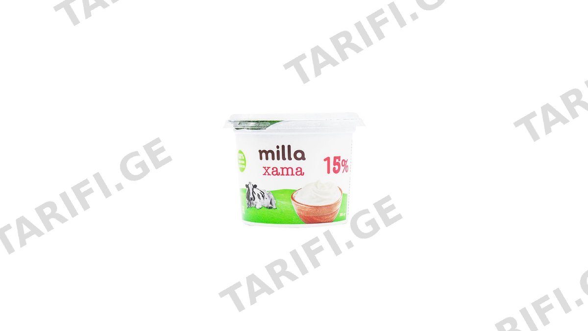 Milla არაჟანი 15% 300 გრ